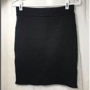 Black Pencil Skirt Tight Fitted